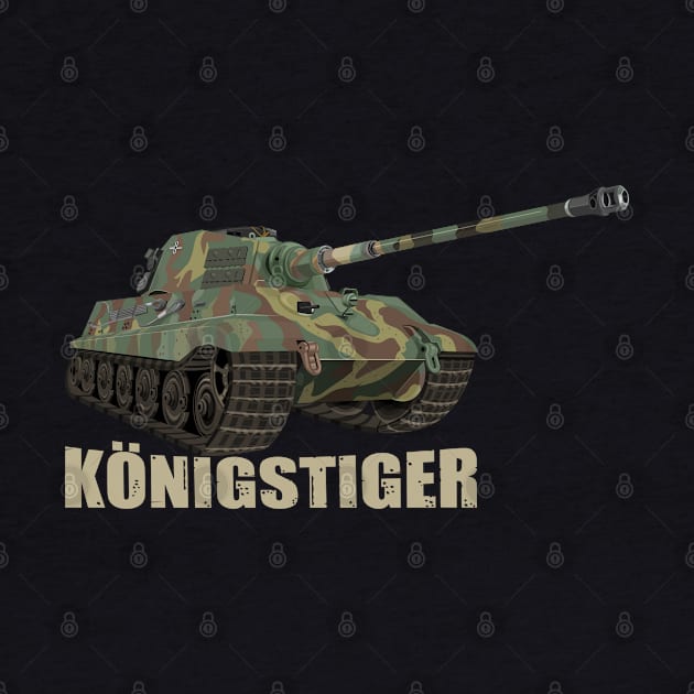 Tiger II Konigstiger Tank German WW2 King Tiger Tanks Panzer Gifts by Battlefields